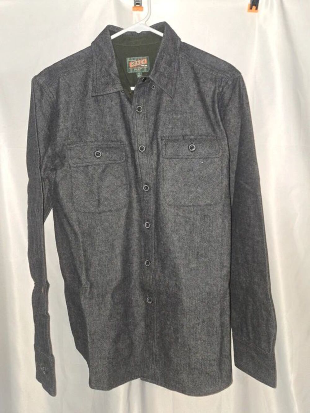 Tecovas Ranch Wear Men's Small Denim Button-Up (LOC-35)